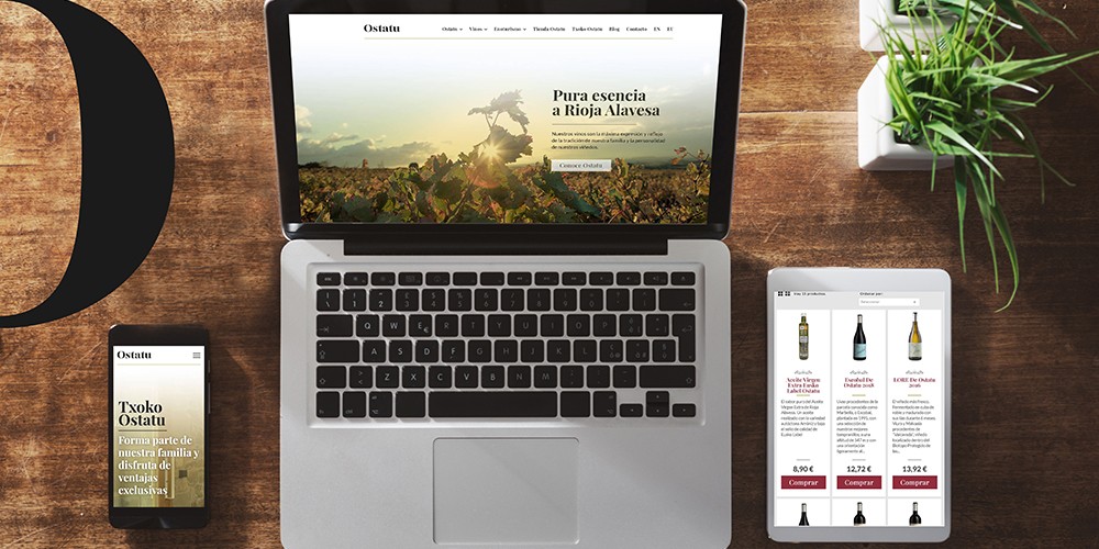 Nueva web Bodegas Ostatu